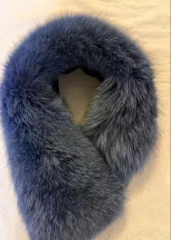 SAGA FURS サガファー リアルファー ストール ブルーグレー 日本製のサムネイル