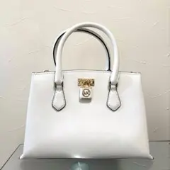 【美品・付属品有】MICHAEL KORS 2WAYサッチェル ホワイト