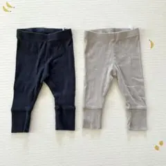 H&M アジャスタブルフィットレギンス　3months相当　2枚セット