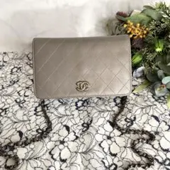 【suzzy 様専用】CHANEL チェーンウォレット グレー マトラッセ
