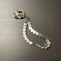 【HASHIBAMI】天然石 ハート スマホハンドストラップ