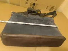 コ—チ、ネイビー トートバッグ キャンバス レザー