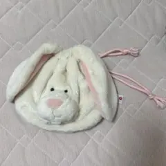 NICI うさぎ 巾着 美品 ニキ 白 にんじん ポーチのサムネイル