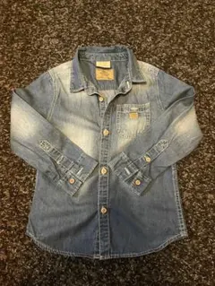 美品☆ZARA ザラキッズ  ダンガリー デニムシャツ 110cm