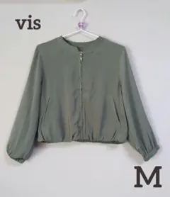 vis　ビス　ノーカラージップブルゾンのサムネイル