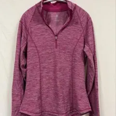 Old Navy セミフィットハーフジップトップス ピンクのサムネイル