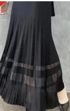 eimy istoire シアーコンビプリーツスカート