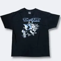 古*着様 【は】00s 古着 トムとジェリー プリントTシャツ ブラック