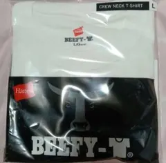 Hanes　BEEFY-T　クルーネック　Tシャツ Lサイズ 白