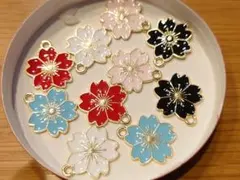 和　お花チャーム　桜　画像のセットをお届けします。