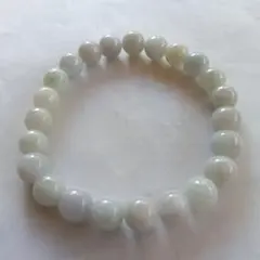 希少、最高級品、国石、綺麗色)糸魚川翡翠ブレスレット、8mm
