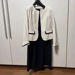 ホワイトネイビー セレモニースーツ ワンピース