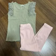 bnshes フリル付きトップスとパンツセット 110・100