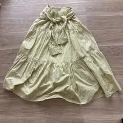 FRAYI.Dイエローストライプロングスカート