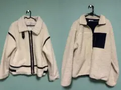 フリースジャケット ホワイト２点セット