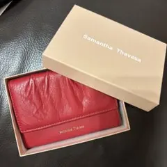 Samantha Thavasa 二つ折り財布 レッド 2209225111