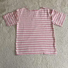 ピンク/ホワイト ストライプ Tシャツ Fサイズ