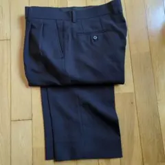 紺色メンズスラックス ウエスト88cm 股下66cm
