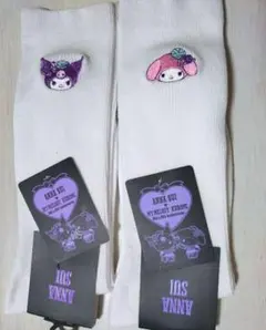 【新品！人気】ANNA SUI キャラクターソックス ホワイト クロミ