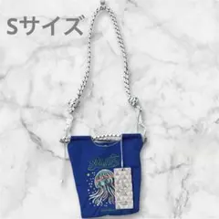D.KELLYクラゲ刺繍ミニ ショルダーバッグ 青Sサイズ