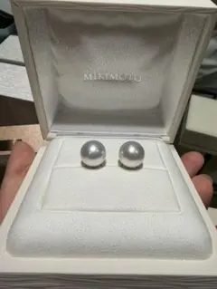 s*o様 銀座本店で購入⭐︎ミキモト パール ピアス 約8.5mmもしくは9mm