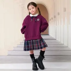 アナスイミニ　チェックレイヤード風ワンピース　130