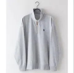 ワンポイント刺繍 裏毛ハーフジップ スウェット U.S.POLO ASSN.
