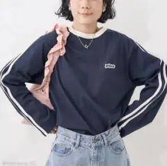 フリークスストア　プリンス　ライン　長袖　Tシャツ　カットソー　ネイビー