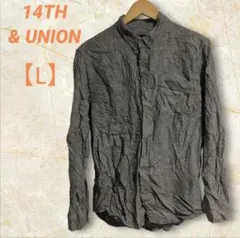 古着　14TH & UNION　シャツ　ワイシャツ　【L】　長袖　コットン