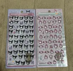 【国内正規品】サンリオ　マイメロクロミ　ボンボンドロップシールmini２点セット