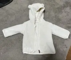 H&M フード付きアウター 0-9ヶ月 ホワイト