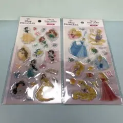 ディズニープリンセス　エポキシラメシール　2枚セット