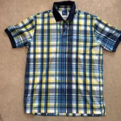 FIDRA チェック柄ポロシャツ Lサイズ