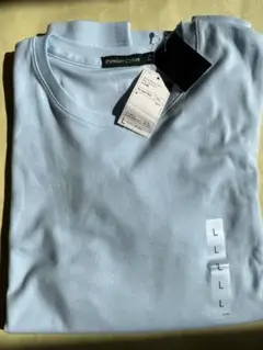 新品未使用 UNIQLO プレミアムコットンクルーネックT 7分丈 L