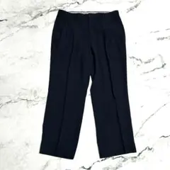 ダンロップ スラックス パンツ センタープレス メンズ オフィス ネイビー L