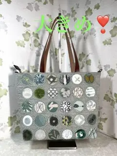 ミナペルホネン トートバッグ 大きめ❣️ ハンドメイドのサムネイル