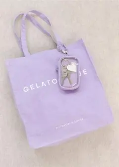 GELATO PIQUE パープルトートバッグとポーチセット