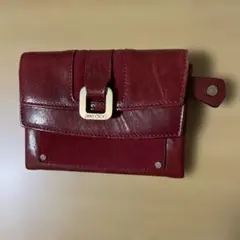 Jimmy Choo ジミーチュウ レザー コインカードケース クラッチ 赤のサムネイル