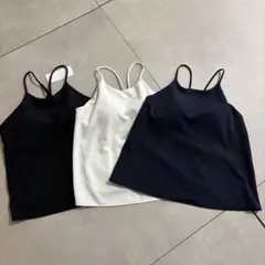UNIQLO Mサイズ ★ クレープジャージーブラキャミソール★3枚