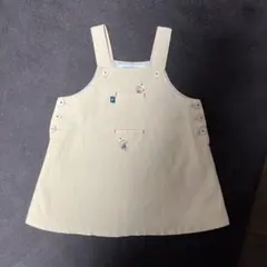 familiar ジャンバースカート 90 ベージュ