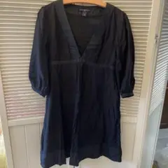 GAP 黒 五分袖 チュニック M 美品