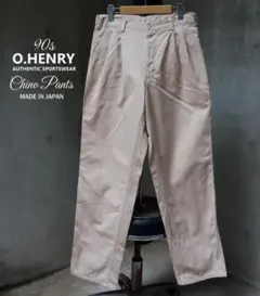 PerryEllis ワイドリネンパンツ ヘリンボーン エクリュ y2kバギー