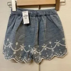 ★新品未使用　定価3,990円BABY GAP 刺繍デニムショートパンツ★100