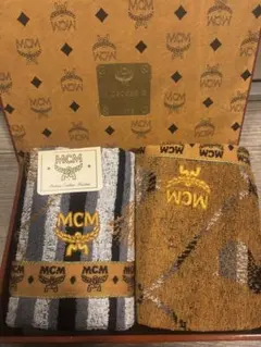 MCM　ミニタオル ウオッシュタオル ハンドタオル ２枚セット 新品未使用品