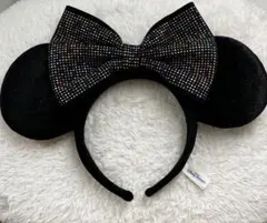 Disney カチューシャ ミニー リボン ビーズ