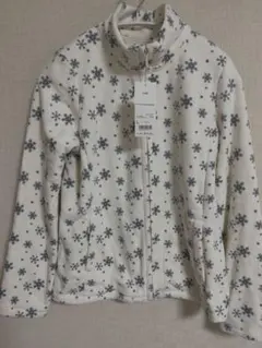ユニクロ　 雪の結晶柄 フリースジャケット Lサイズ
