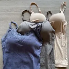 ツーハッチ 3枚セット　カップ付きキャミソール 調整可能ストラップ　SGサイズ