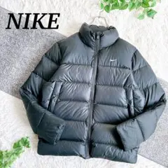 美品　ナイキ　ダウンジャケット　ヌプシ　ワンポイントロゴ　メンズ　ブラック　L