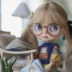 ブライス　アウトフィット　アイシードール　丸メガネ　 メガネ 眼鏡ケース付き