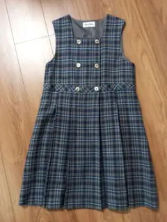 ファミリア　フォーマル ワンピース チェック柄 140